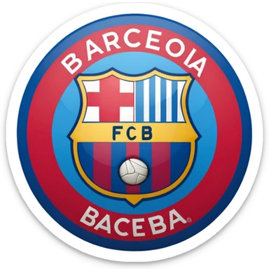 Fc Barcelona logo imoji sticker