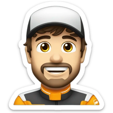 Fernando Alonso, número 33, coche formula 1 sticker