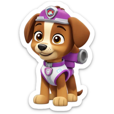 Skye in Paw patrol sticker