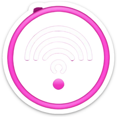 pink wifi sticker