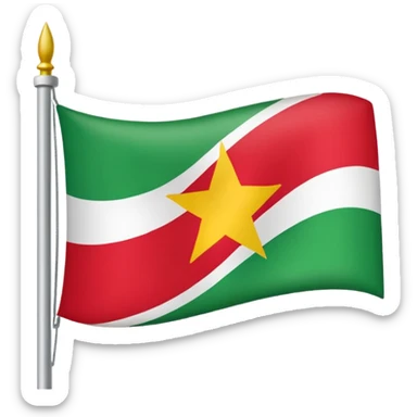 Fait le drapeau du suriname sticker