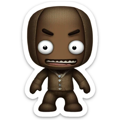Sackboy scared  sticker