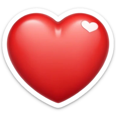 A hit romantic emoji sticker