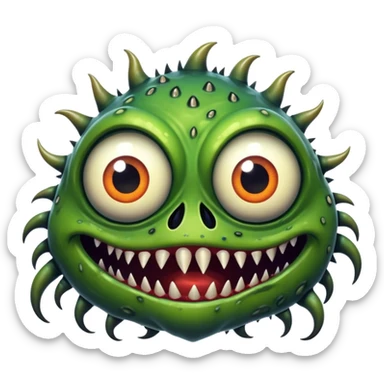 the scariest monster ever sticker