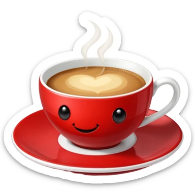 coccinelle dans un café sticker