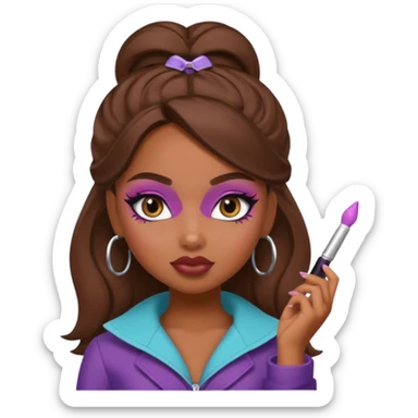 a pretty bratz dusky girl in a metro sticker