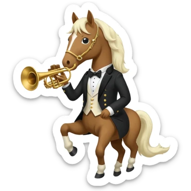 horse Musician sticker