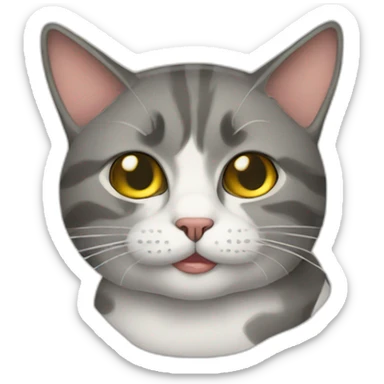 drug-addicted-cat sticker