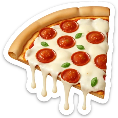 Pizza and a side of bread with oil and vinegar  sticker