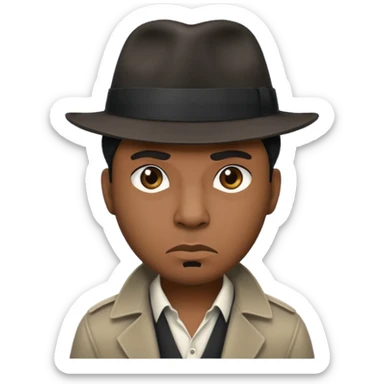 I black gangster  sticker