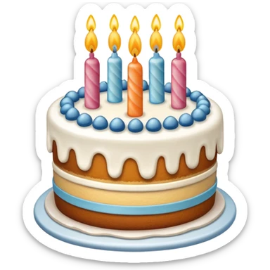 birthday cake oven sticker