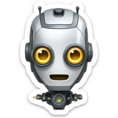 Robot info crypto sticker