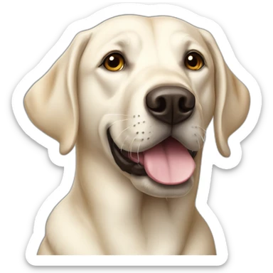 Labrador blanc  sticker