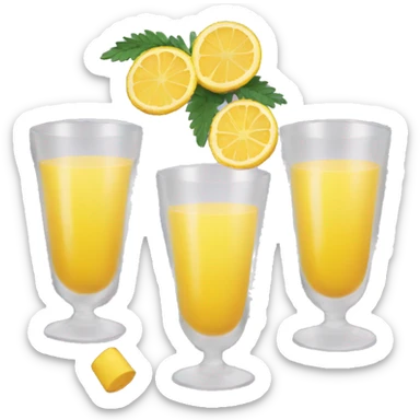 Depresd mimosa drink sticker