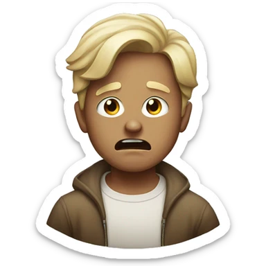 Scary milo sticker