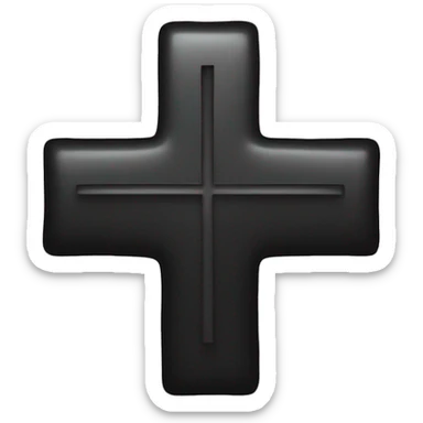  small black cross on the forehead sticker