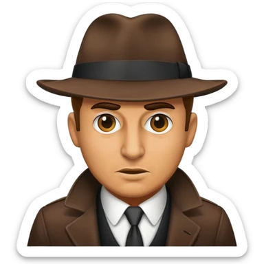 A Mafia character take off the hat sticker