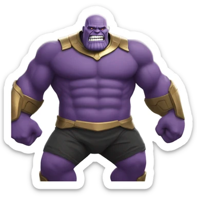 Thanos with a big butt sticker