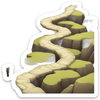 pathway from a mountain sticker