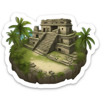 tulum ruins sticker