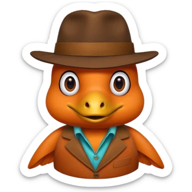Perry platypus  sticker