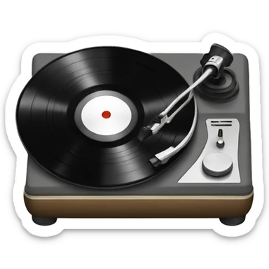 Record player sticker