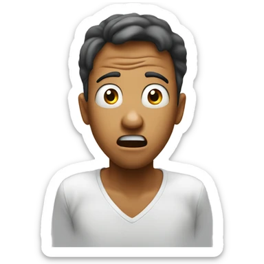 face shocked at a great deal sticker