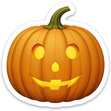 beige pumpkin sticker