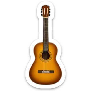 Guitar acústico classical sticker