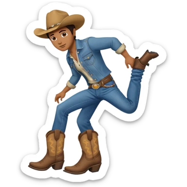 cowboy twerking sticker