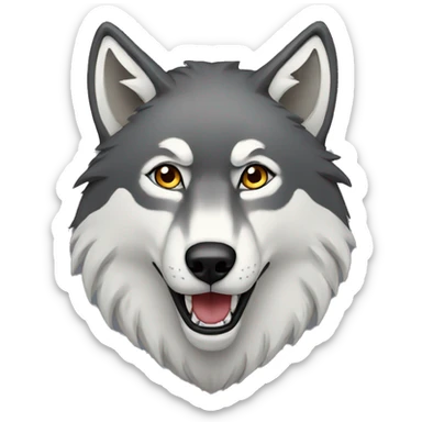 Wolf sticker