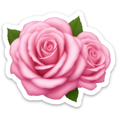 pink roses sticker