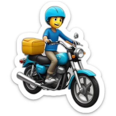 A boy ride a XL 100 sticker