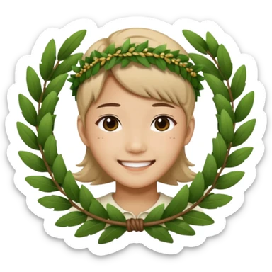 young asian kpop with Laurel Wreath sticker