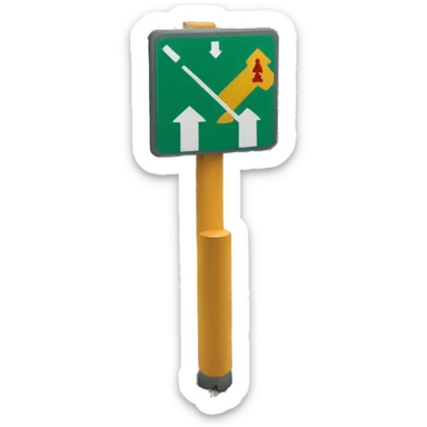 Swiss Railway crossing sign sticker