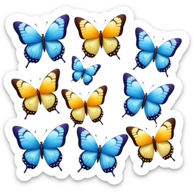 Beautiful butterflies  sticker