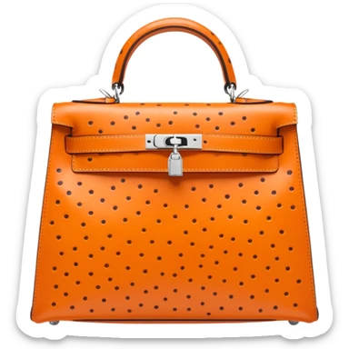 hermes kelly sellier ostrich palladium hardware sticker
