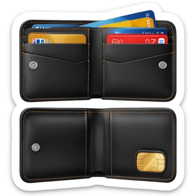 wallet credit card sticker