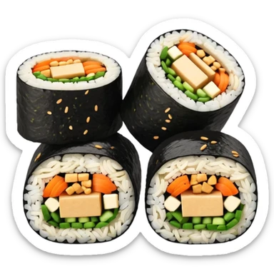 vegan kimbap sticker