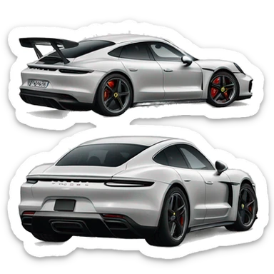 porshe taycan  sticker