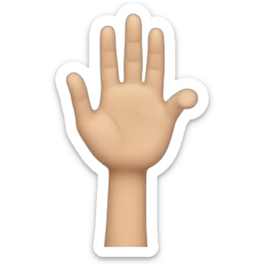 man saying thank you with his hands sticker