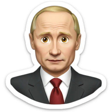 Putin russia sticker