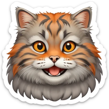 Create a Pallas's Cat that Smiles sticker