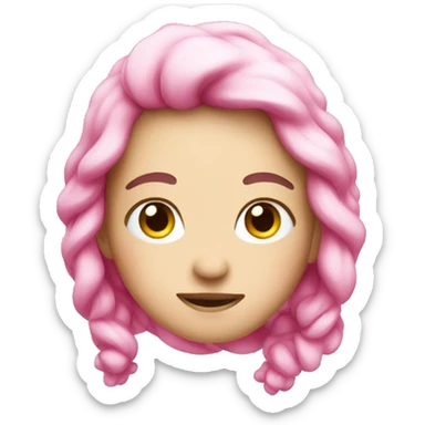 Christmas pink sticker