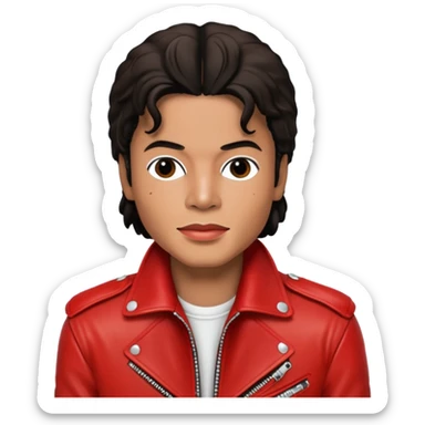 Michael Jackson rojo sticker