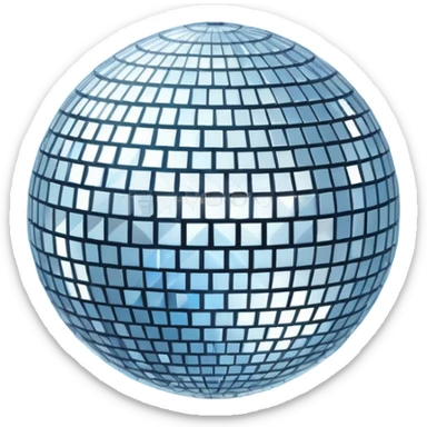 celestial disco ball sticker