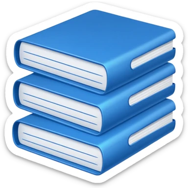 documents with blue cover sticker