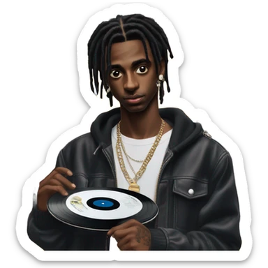 playboi carti dropping an album sticker