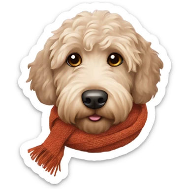 labradoodle-in-the-scarf sticker
