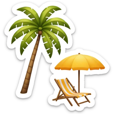 Beach emoji sticker